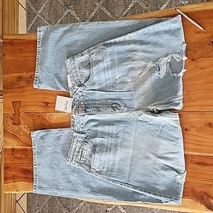 Papaya High-Rise Straight Distressed Denim Jeans Size 11